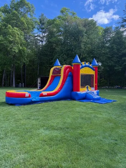 Castle Combo Bounce House Water Slide3